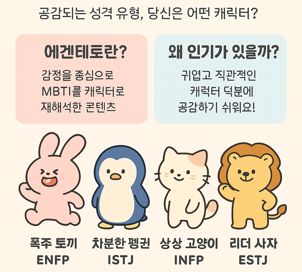 감정으로 읽는 성격유형 테스트, '에겐테토' 가 뜬다
