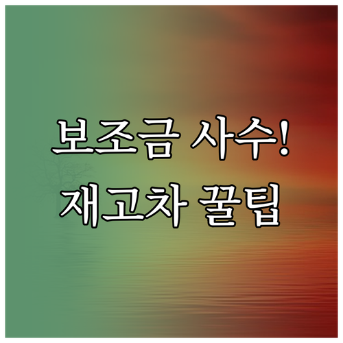 출고 지연 대비 전기차 보조금 확보 ..