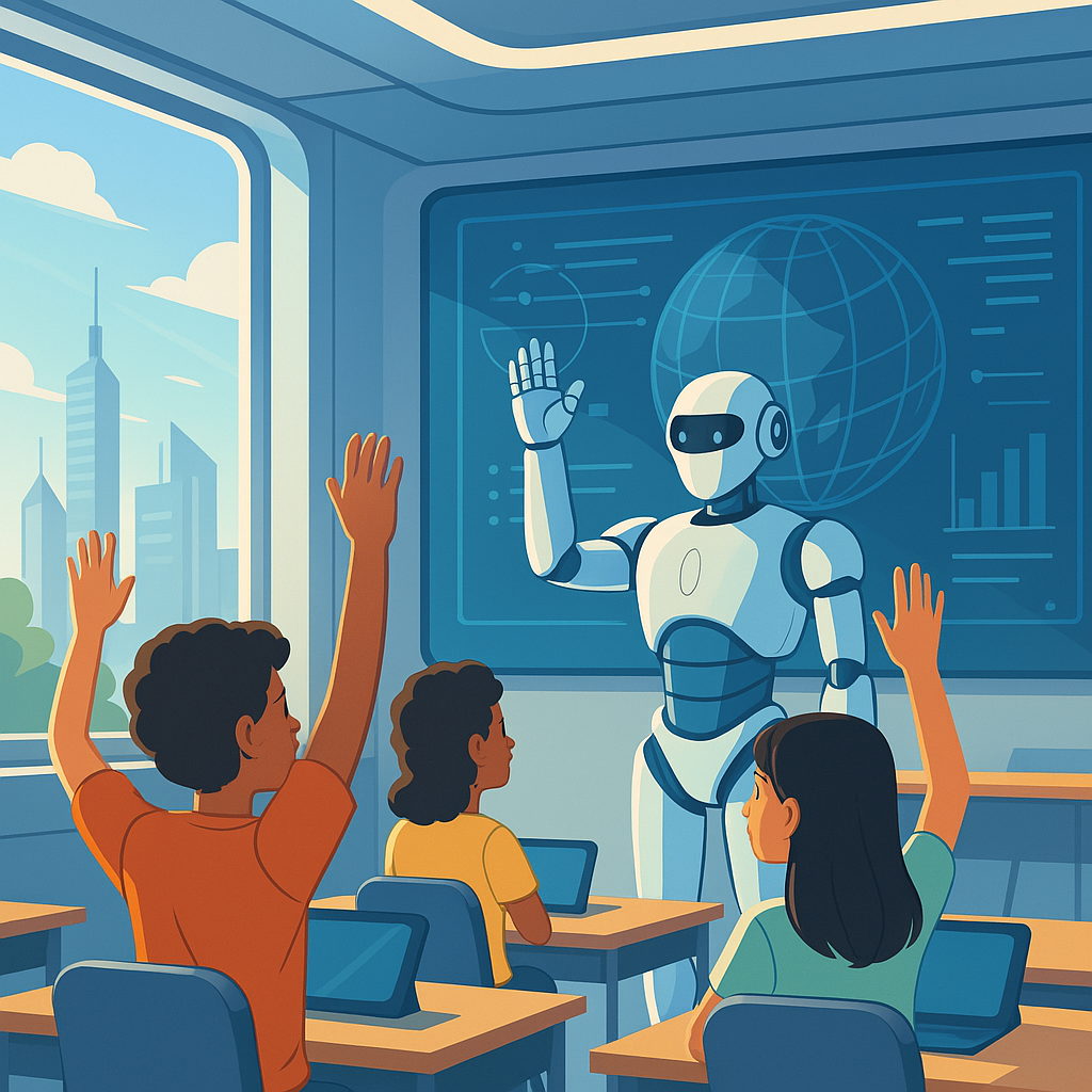 미래형 교실 질문하는 아이들