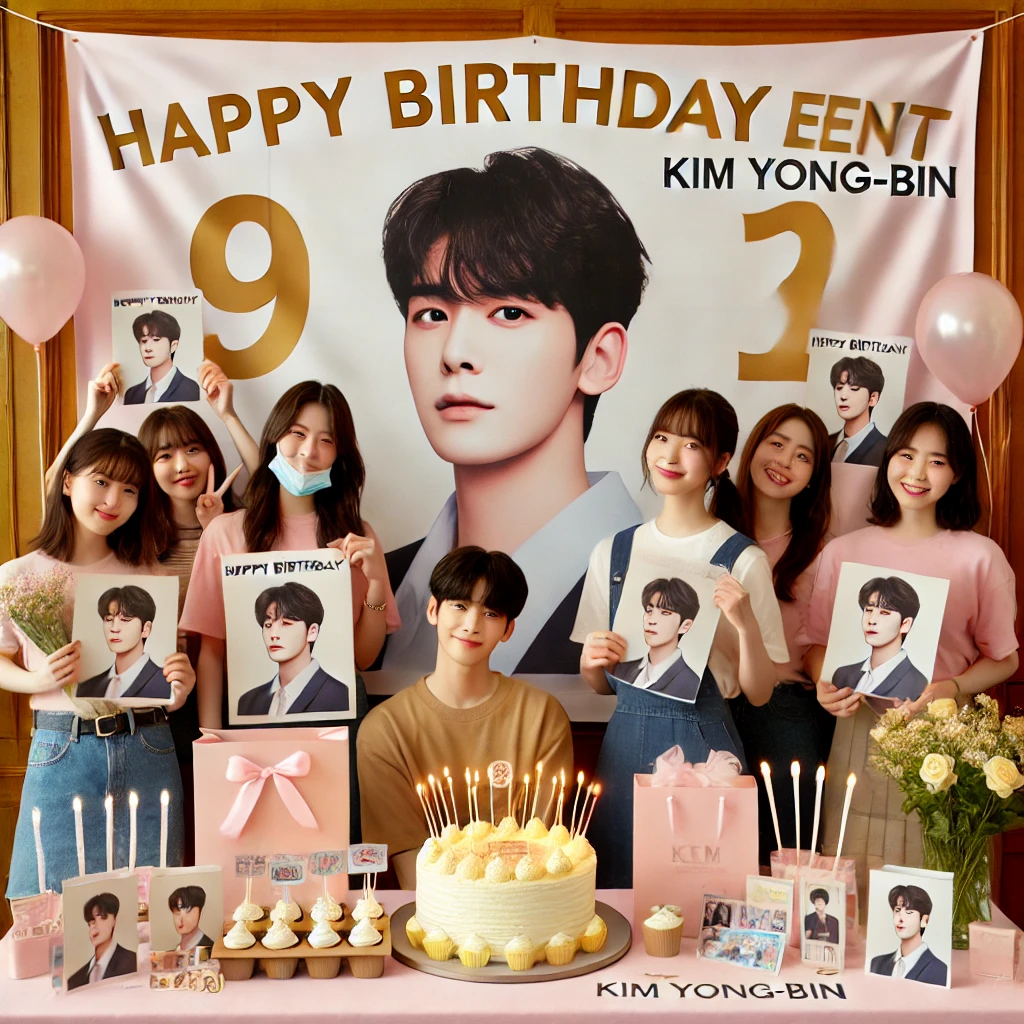 김용빈 생일을 맞아 팬들이 정성껏 준비한 서포트 현장