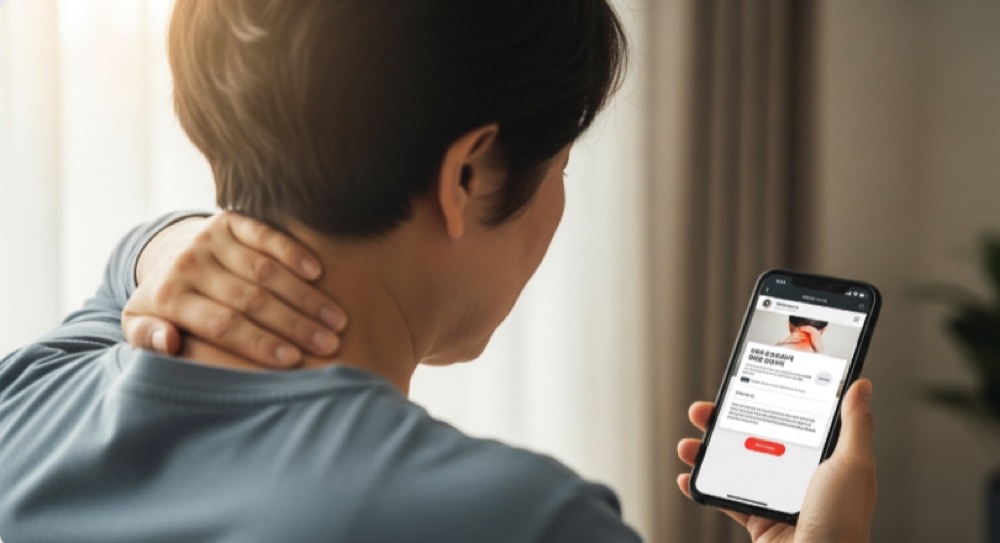 목 돌리다 통증