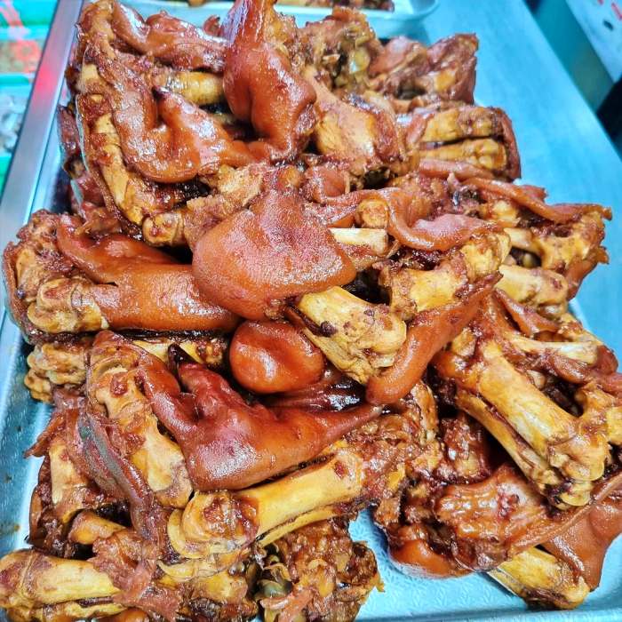 6시내고향 구미 새마을중앙시장 전국 택배 주문 무침 족발 양념족발 맛집
