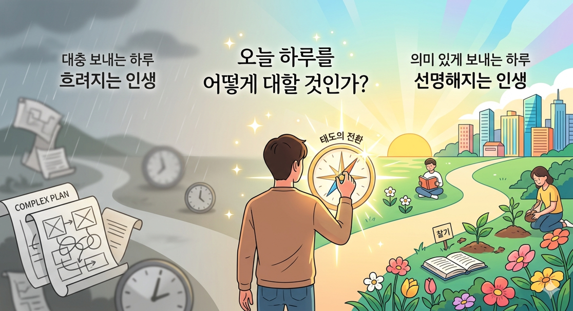 하루를 대하는 태도를 바꾸는 순간