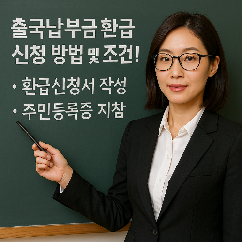 출국납부금 환급 신청 방법 및 조건, 놓치면 손해보는 환급 절차