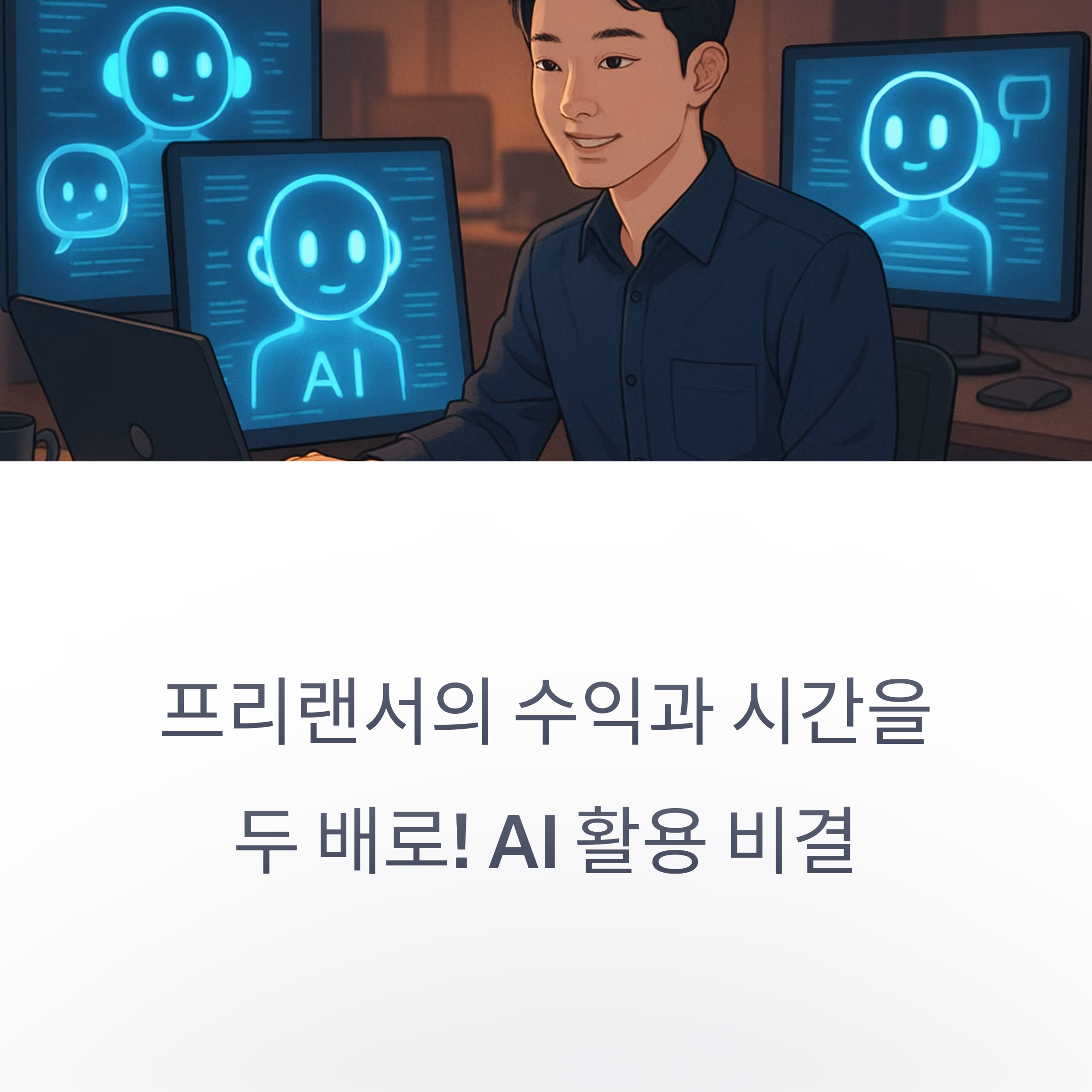 AI를 잘 활용하면 프리랜서의 작업 속도와 수익은 상상을 초월할 만큼 향상될 수 있어요
