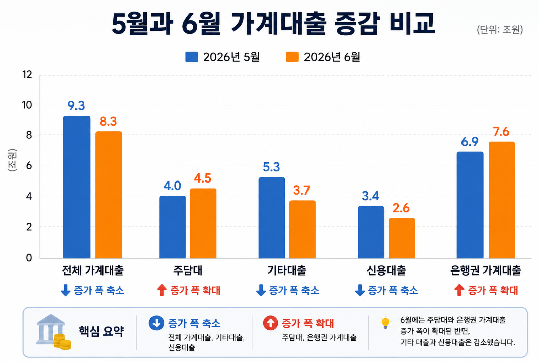 5월과 6월을 비교하면 차이가 보입니다