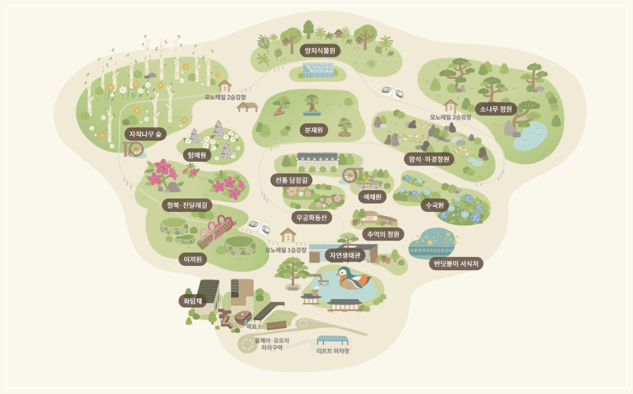 화담숲 테마원 이미지 / 출처: 화담숲 홈페이지