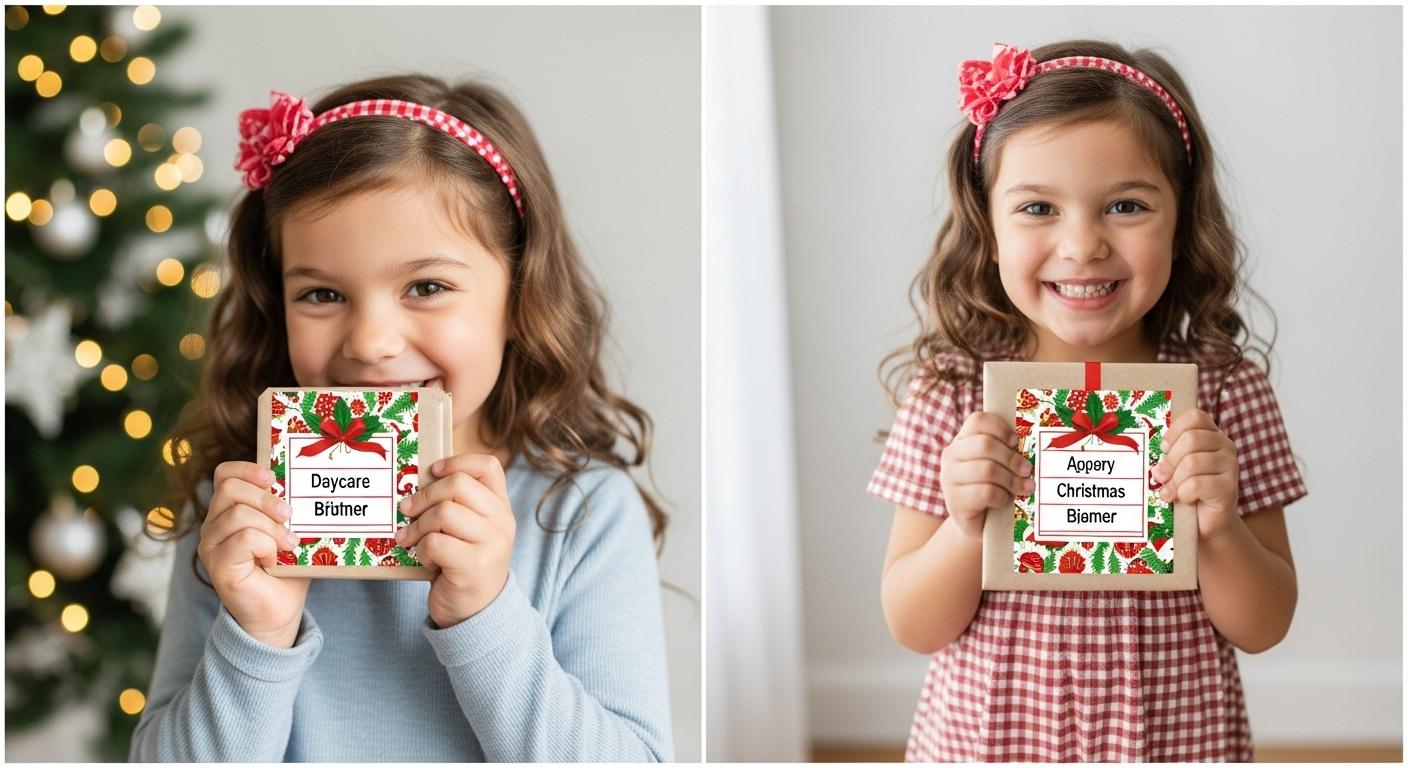 어린이집 크리스마스 선물 라벨