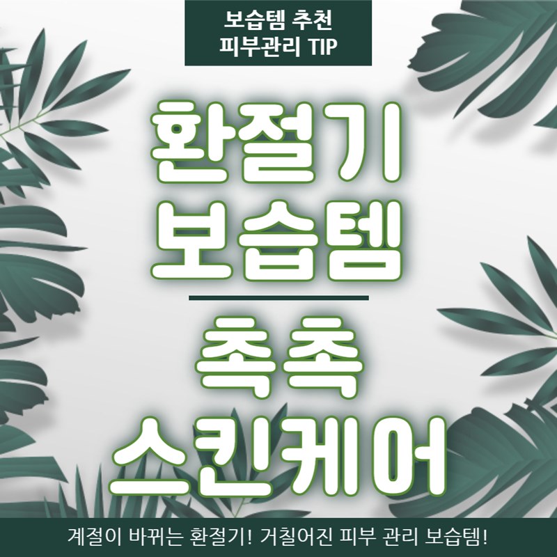 환절기 보습템 추천, 촉촉 스킨케어 TIP