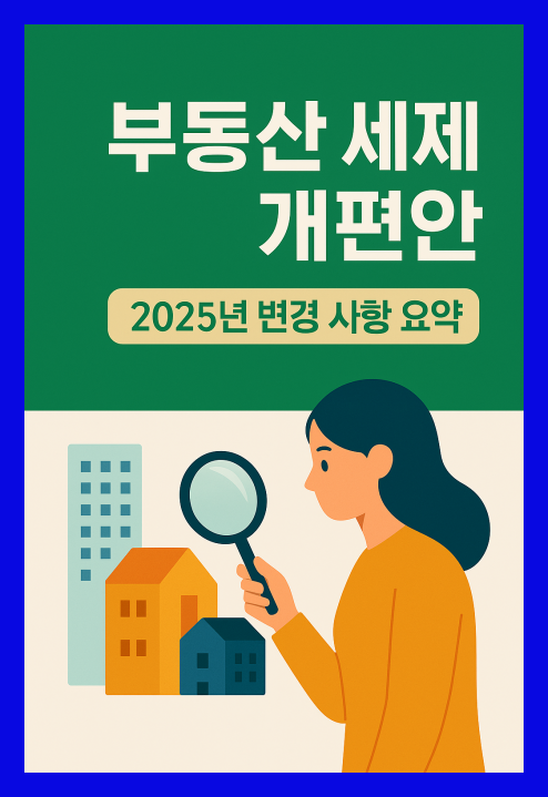 부동산 세제 개편안 핵심 요약
