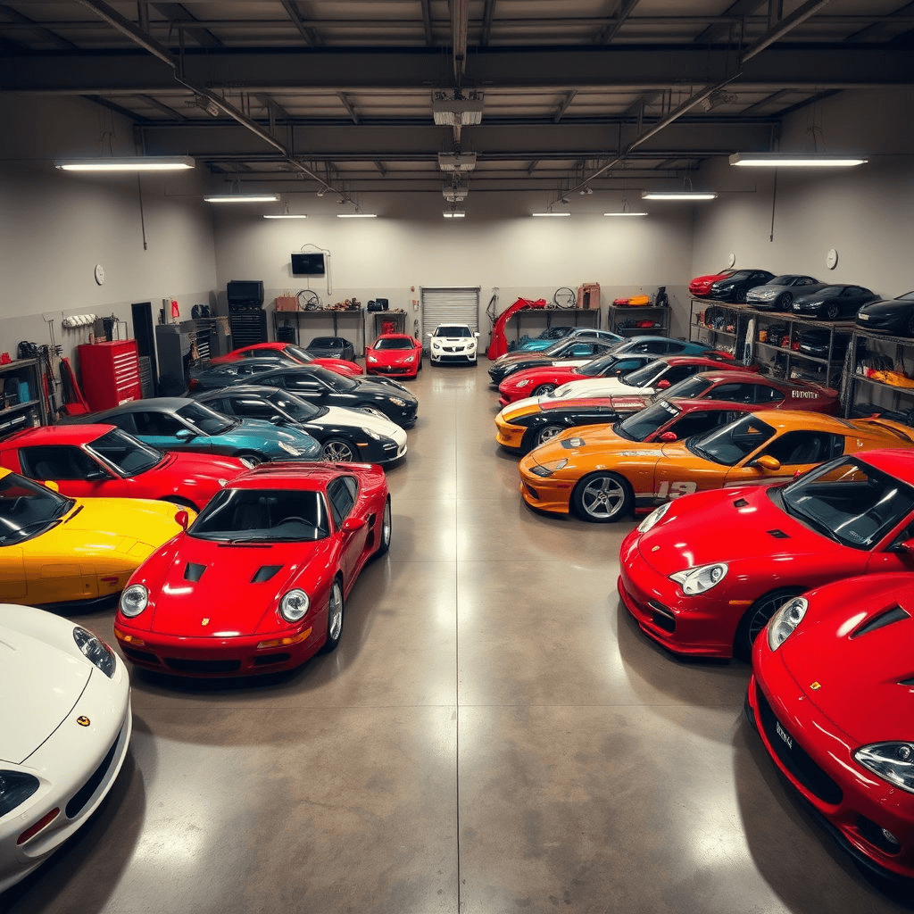 집에 차를 많이 보유한 꿈해몽