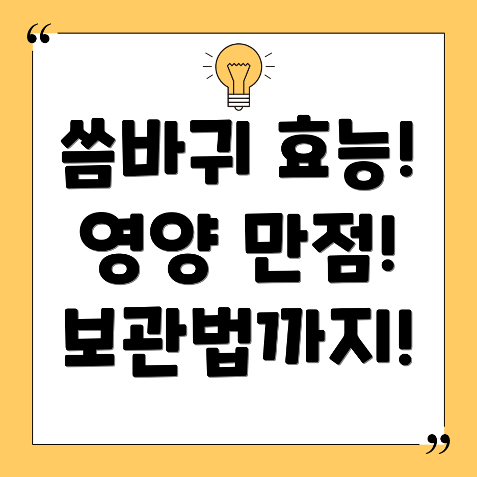 씀바귀