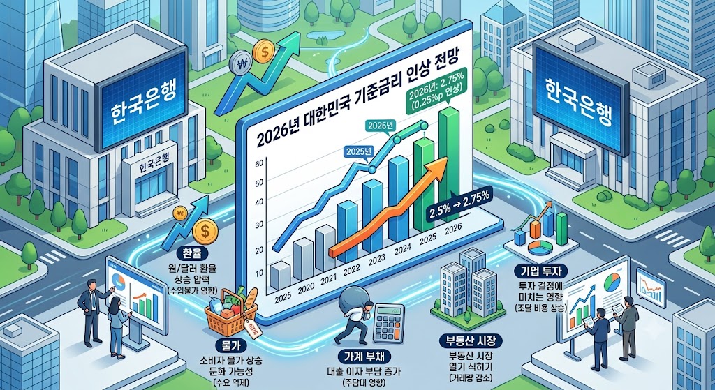 한국 기준금리 인상 발표