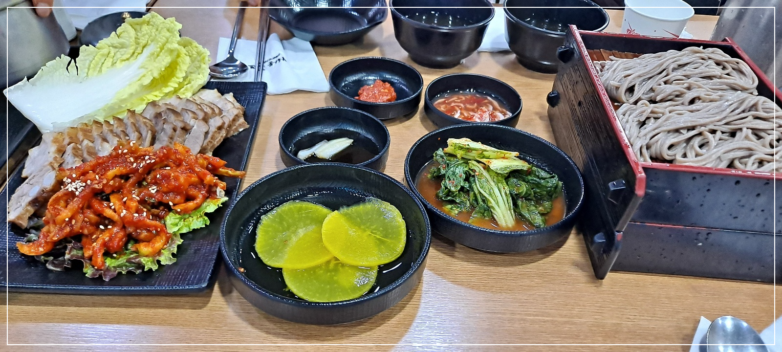 보쌈과-냉메밀(판메밀)