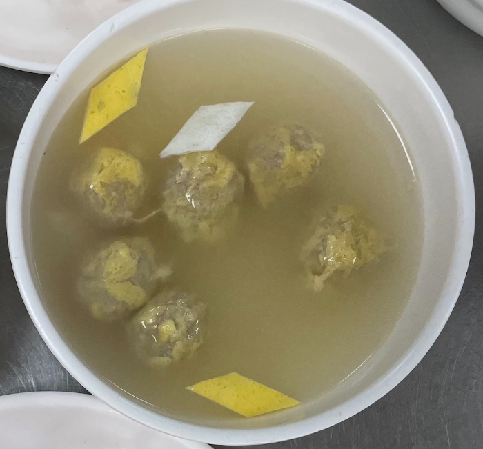 한식조리기능사 실기시험 준비 - 완자탕 - 내 작품