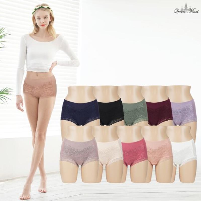 퀸즈맥시 모달 사각 데일리 보정 팬티 10종 SET