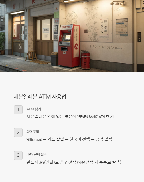 세븐일레븐 사용법