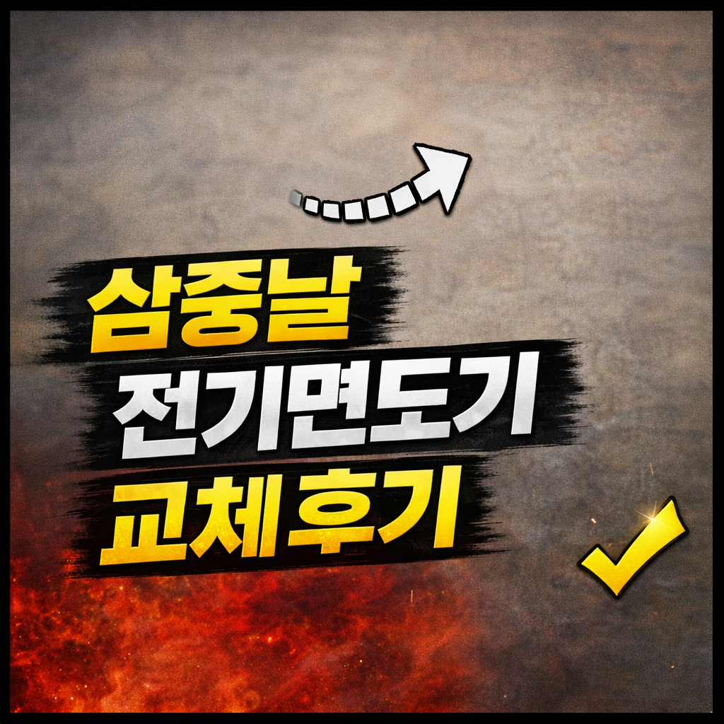 삼중날 전기면도기 교체후기 썸네일