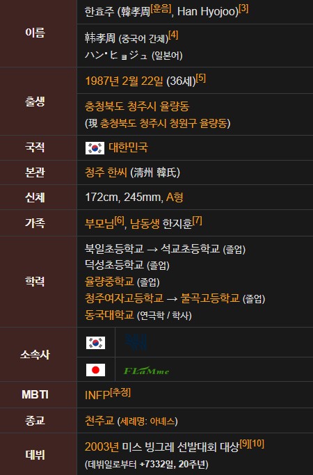 한효주 나이 프로필