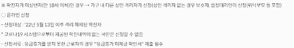 코로나 지원금 신청: 온라인