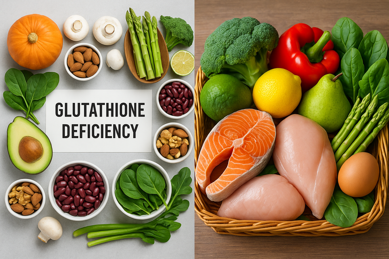 부족한 글루타치온, 음식