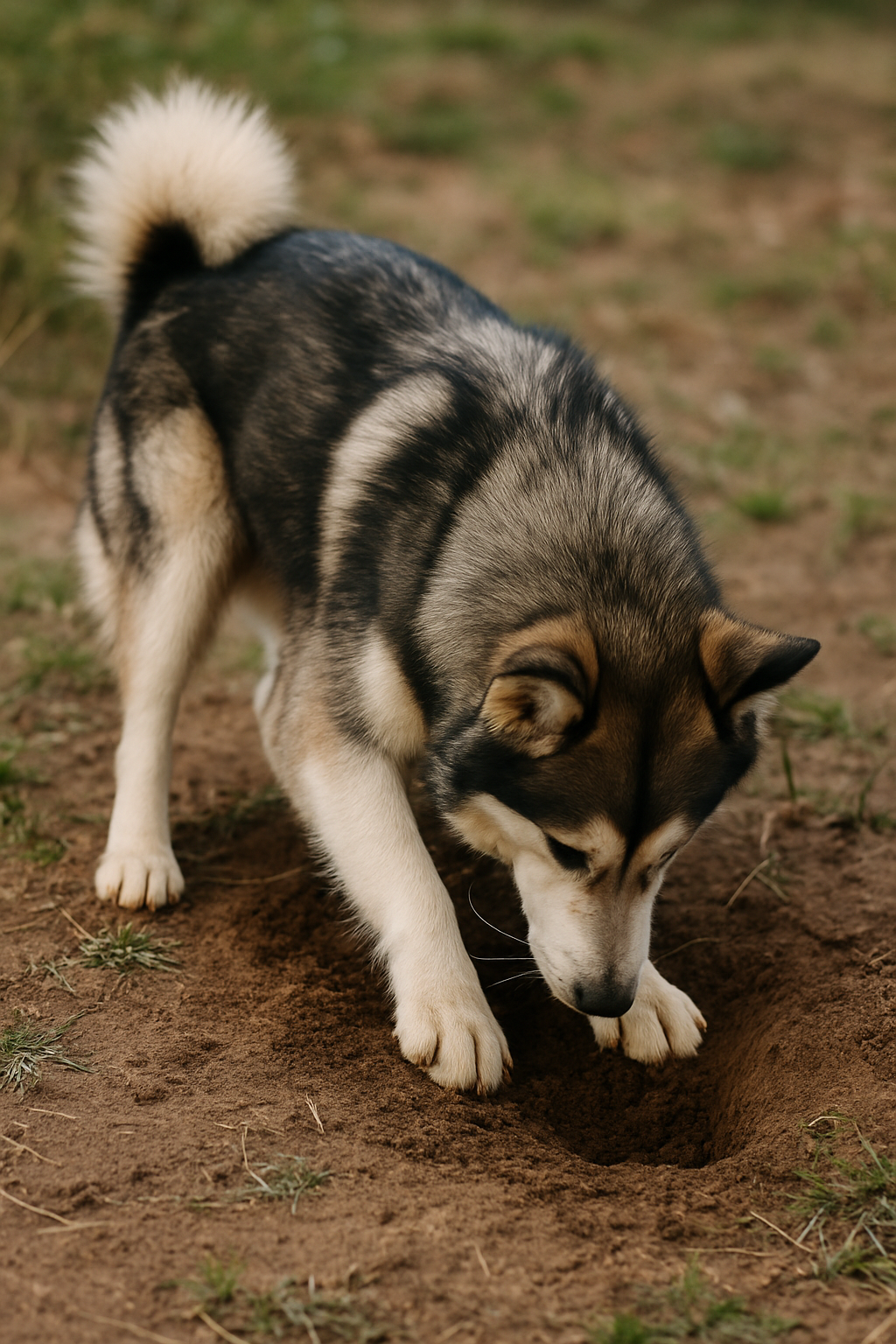 땅 파는 강아지