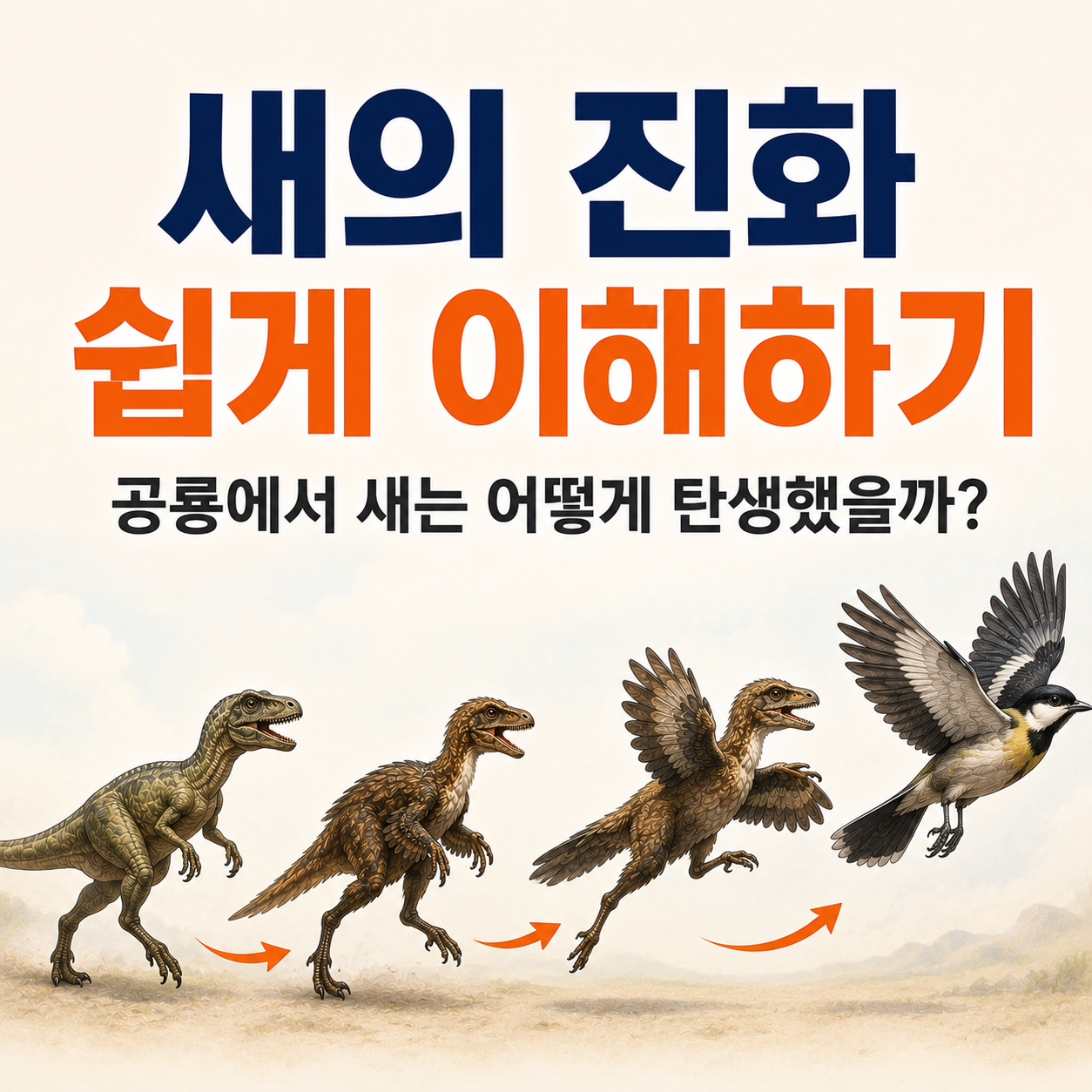 새의 진화 쉽게 이해하기