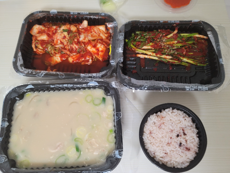 닭곰탕, 김치, 파김치