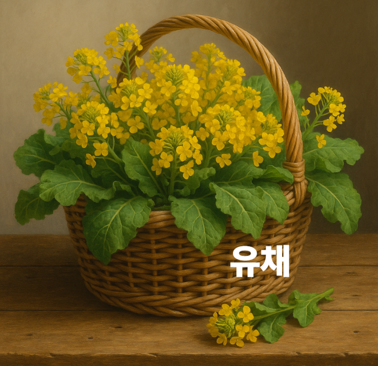 비타민 칼슘 철분 뼈 건강 빈혈예방 노화방지 유채 효능 영양성분
