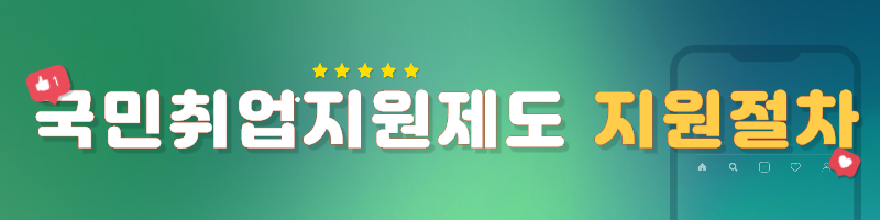 국민취업지원제도 구직촉진수당 받는 방법