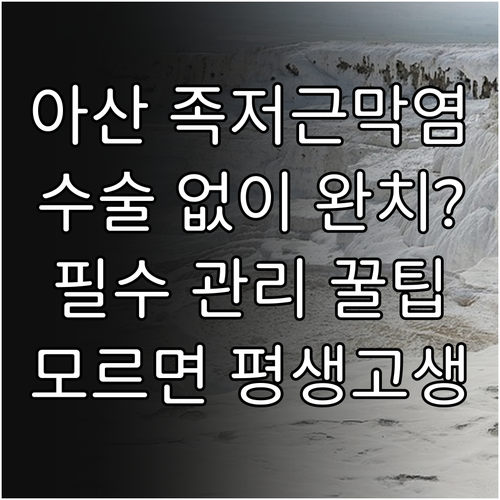 아산시 정형외과 족저근막염 비수술 치..