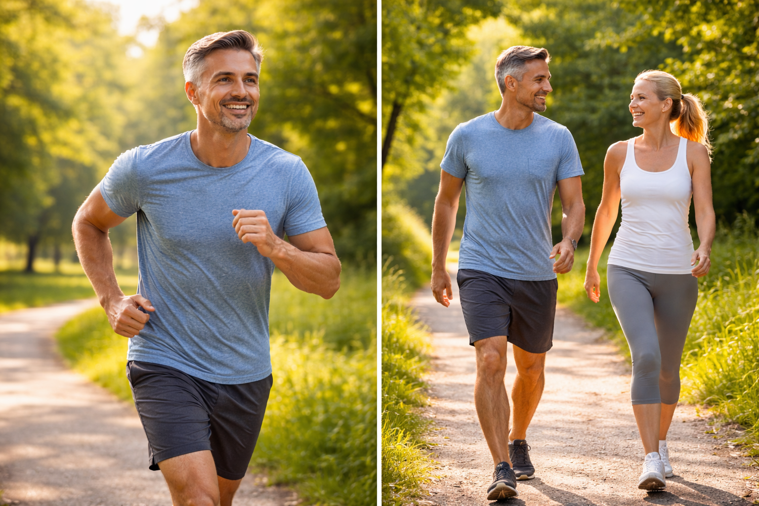 건강하고 행복한 운동 커플