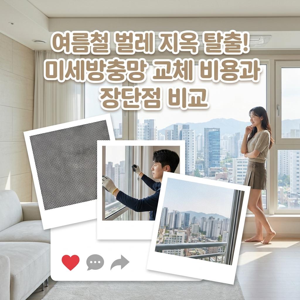김준호 선택 미세방충망 교체 비용과 장단점 완벽 정리