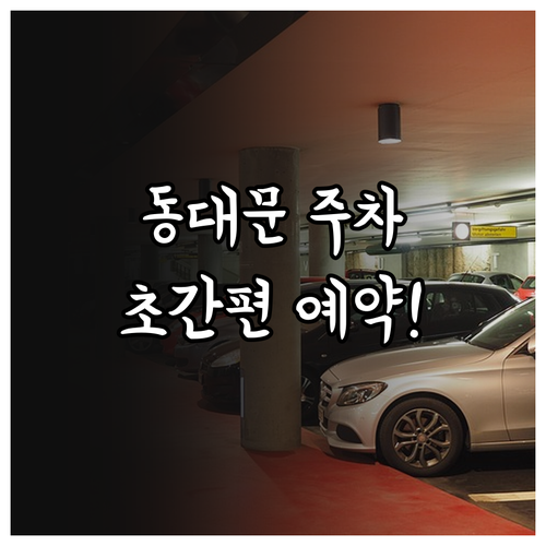 모두의주차장 카카오T 앱으로 동대문역..