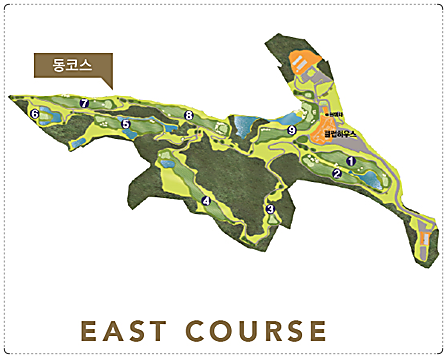 화성상록CC 동 코스 조감도