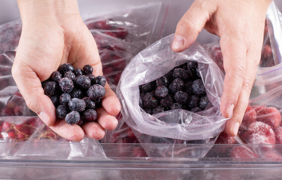 냉동 블루베리 보관 이미지