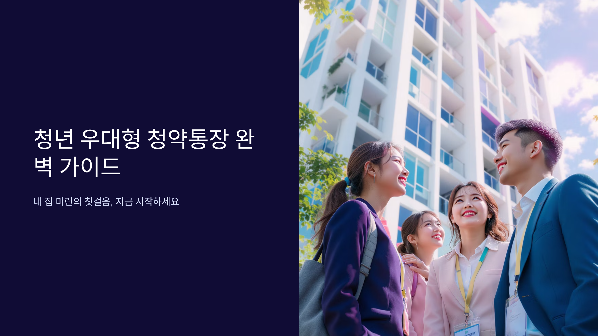 청년 우대형 청약통장으로 내 집 마련 전략