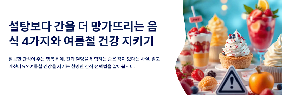 설탕보다 간을 더 망가뜨리는 음식 4가지