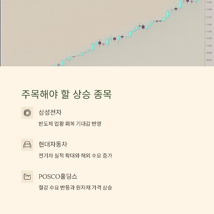 눈여겨볼 코스피 상승 종목