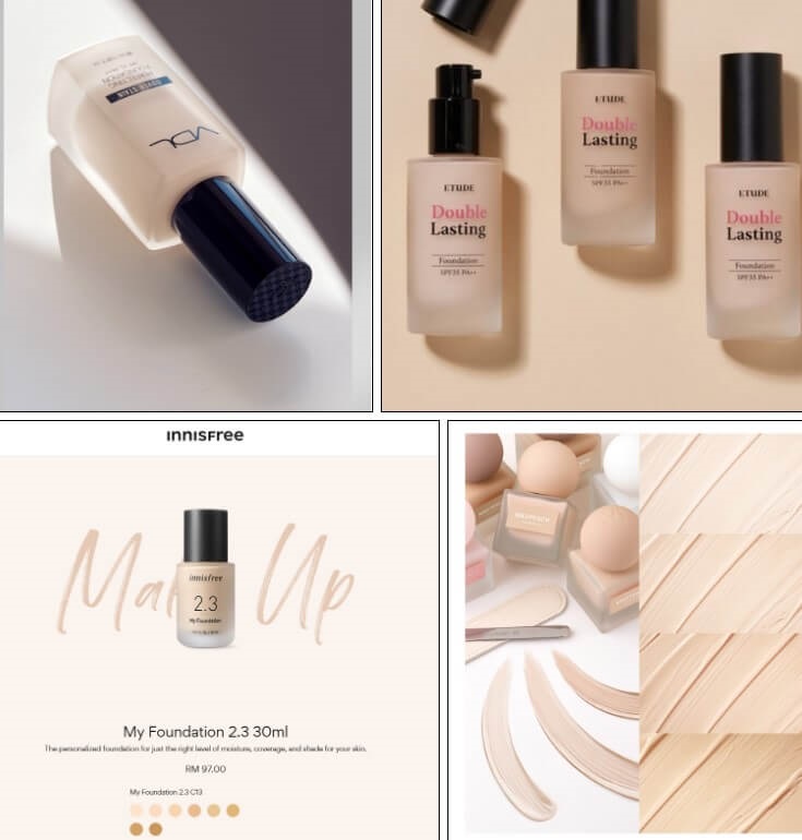 foundation VDL, ETUDE, innisfree, MAD PEACH