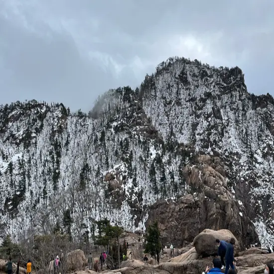 눈-내린-설악산-사진