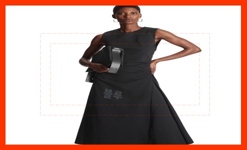 cos 플레어 미디 드레스