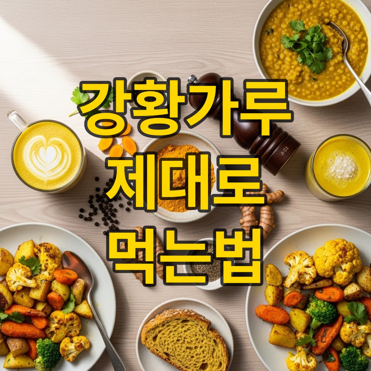 강황가루 먹는법 효능 레시피 주의사항