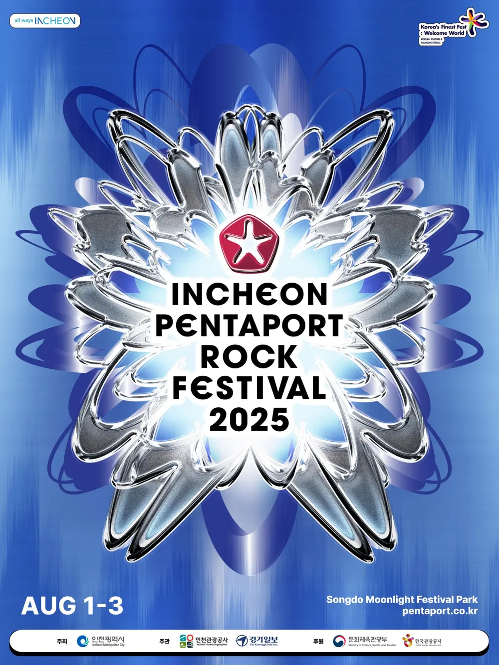 2025 인천펜타포트 락 페스티벌 메인 포스터