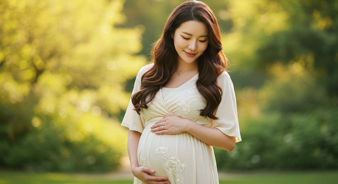 임신 중인 여성 이미지