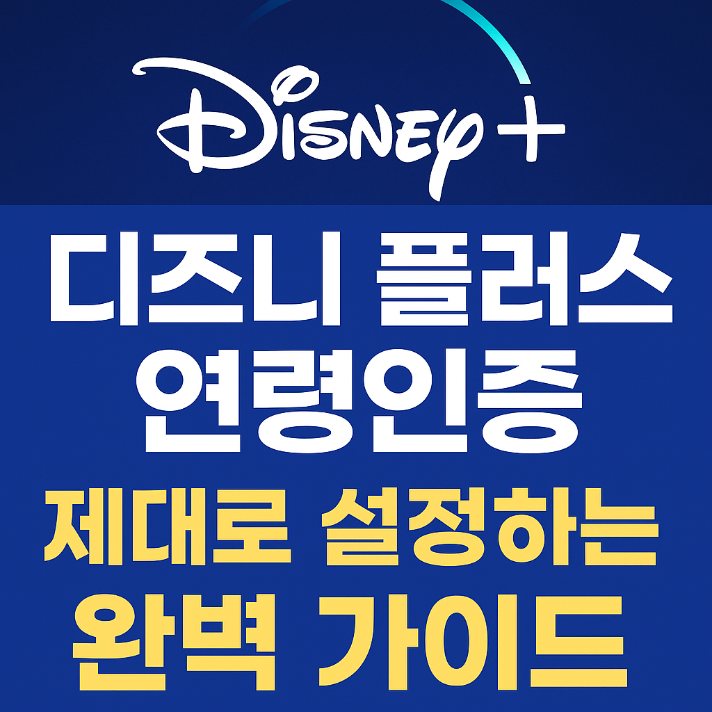 디즈니 플러스 연령인증