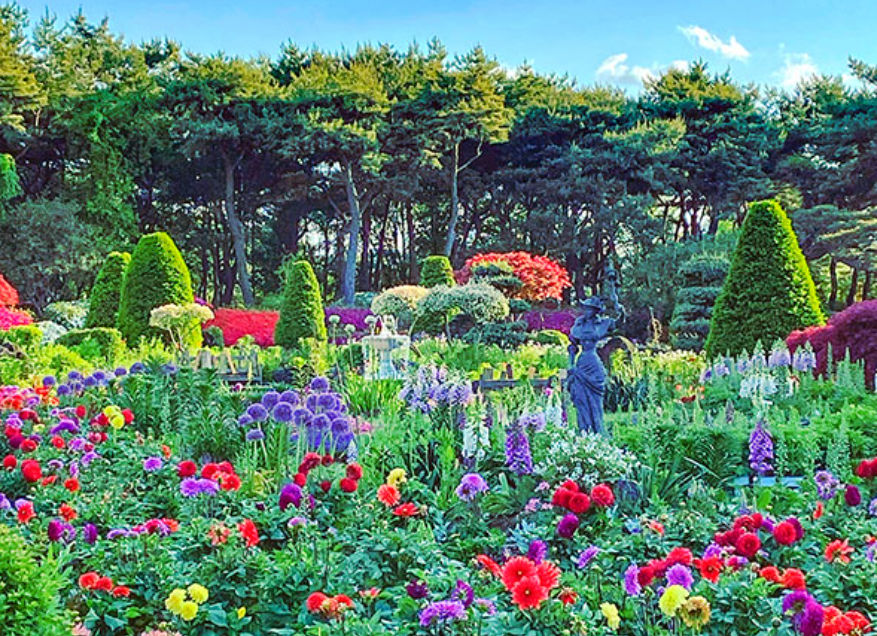 벽초지 수목원 배경