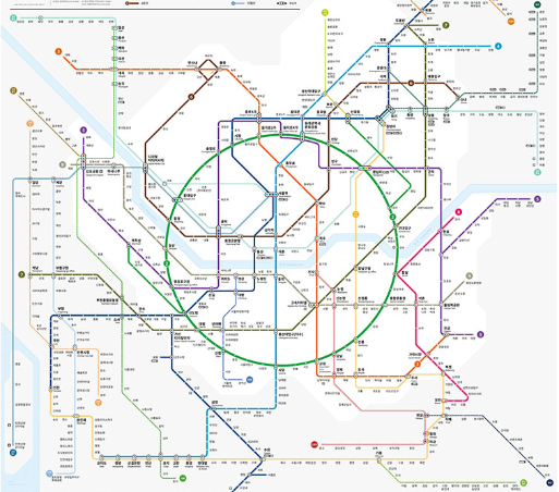 서울 지하철 노선도 크게보기 썸네일