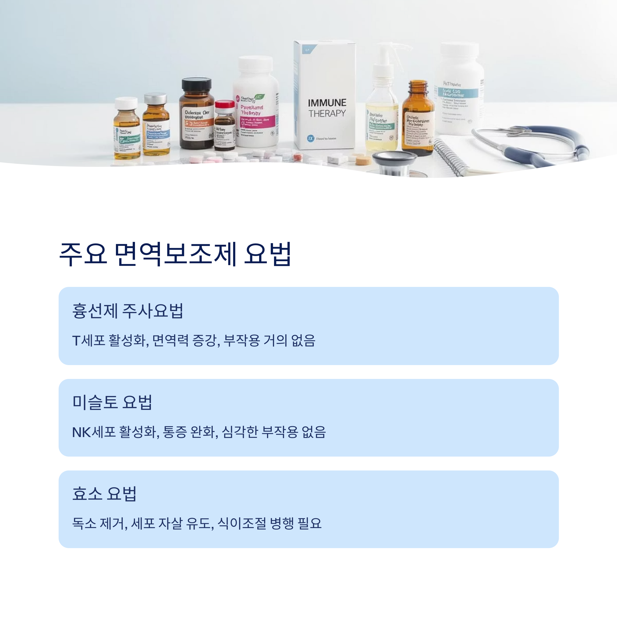 주요 면역보조제