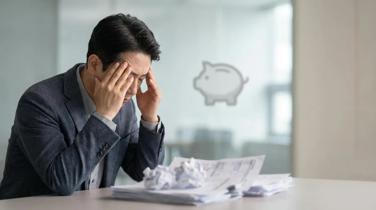 지원금 조건이 헷갈려 손해를 보는 상황 묘사